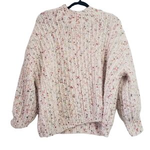 POL Womens Sweater Size S Rainbow Confetti Chunky Knit Oversized‎ Comfy Lounge